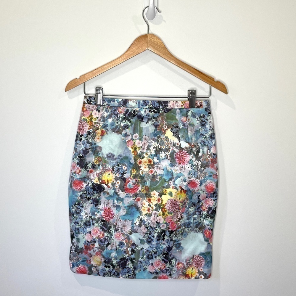 H&M Floral Formal Pencil Skirt